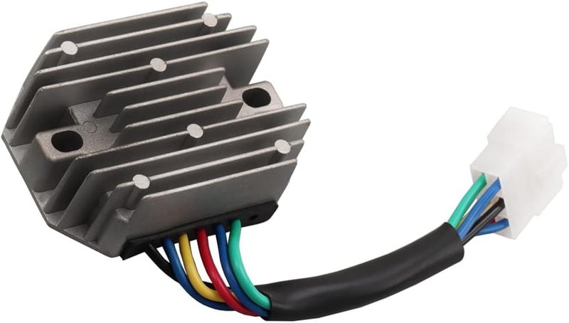 JSMANCAVE Voltage Regulator Rectifier Fits For Kubota Grasshopper Kokusan Denki Yanmar ZD18 ZD21 ZD25 718D 721D 1822D 721G RTV500 185530 RS5101 15351-64600 15351-64601 15351-64603 15531-64601 19267-64600 - Image 1